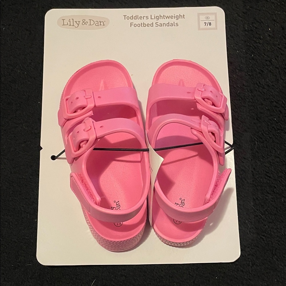 Lily & Dan Pink Toddler Sandals